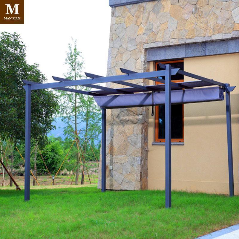 森美人户外凉亭葡萄架铝合金遮雨棚庭院花架子停车棚楼顶花园爬藤遮阳棚 多功能葡萄架