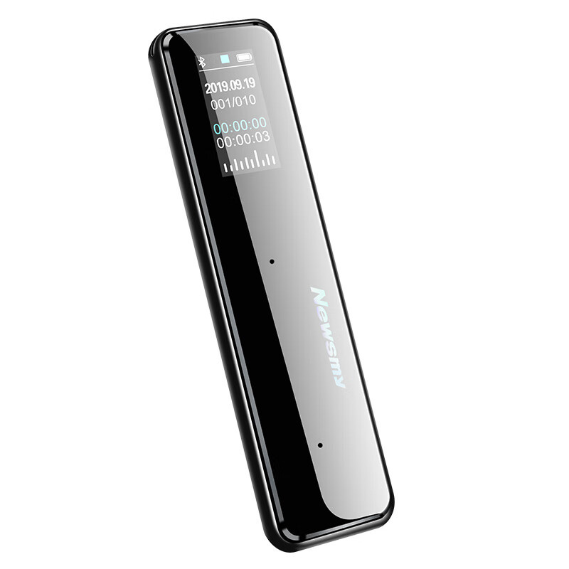 纽曼XD01智能录音笔声文速记 32G+云存储 专业高清降噪 会议录音转文字黑色高清大图