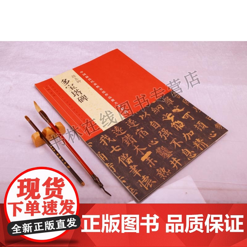 中国具有代表性书法作品放大本系列 颜真卿 多宝塔碑 张海 河南美术出版社高清大图