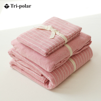 三极户外(Tri-polar)日式全棉天竺棉四件套床罩被罩枕套针织棉纯棉简约床上用品TP2957