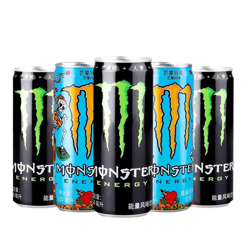 可口可乐魔爪330ml6罐能量饮料维生素功能提神运动饮料视频
