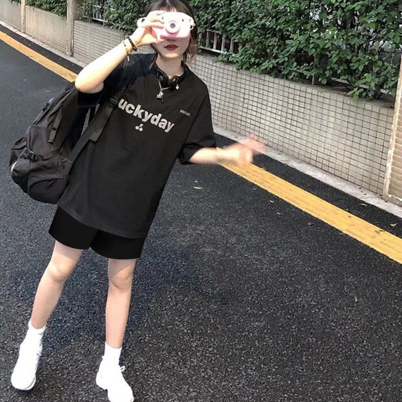 COW2ANG 春夏黑色[穿上脱不掉]手工编织抽绳直筒裤长裤女休闲裤 黑色 S 建议(65-90斤内)