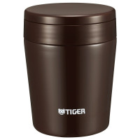 日本tiger虎牌多用焖烧杯 正品不锈钢焖烧罐300ml新款巧克力棕色保温杯MCL-A30C-TC