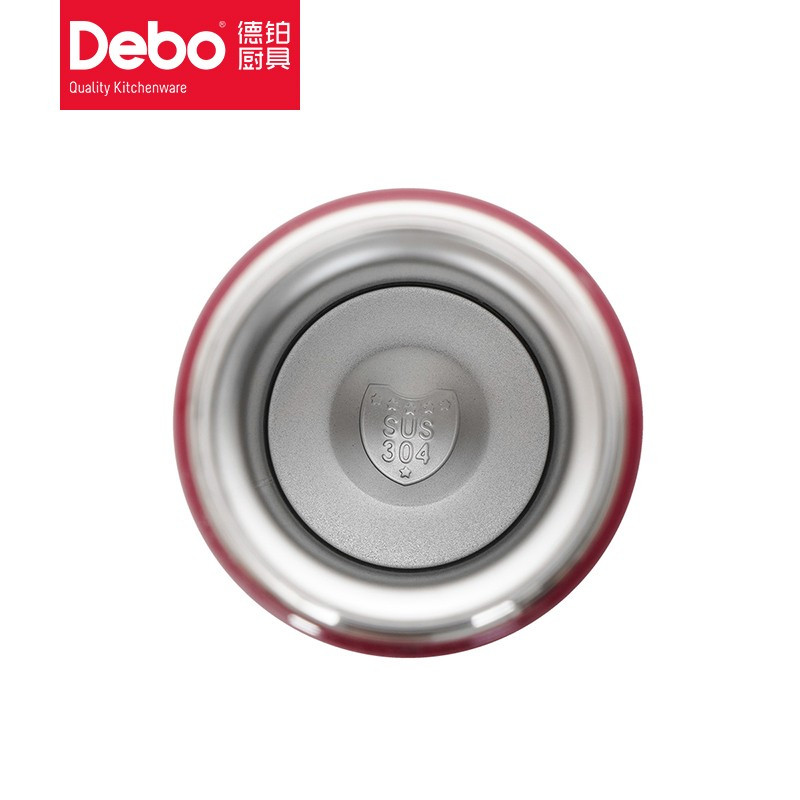 Debo德铂 托马斯304不锈钢内胆双层保温杯 DEP-719 红色480ml/个