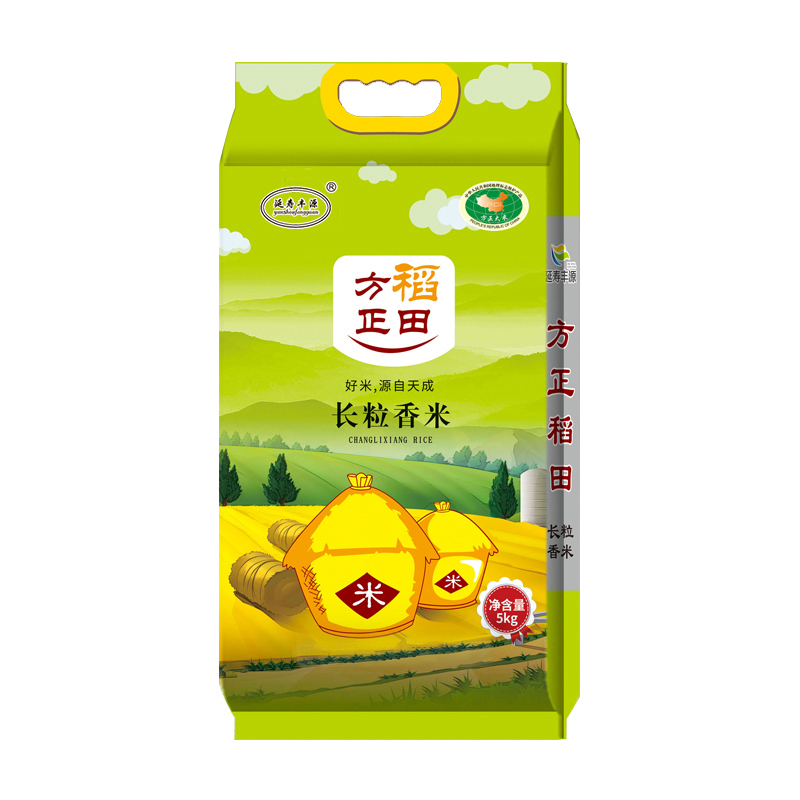 方正稻田长粒香大米 东北大米10斤5kg 粳米 当季新米