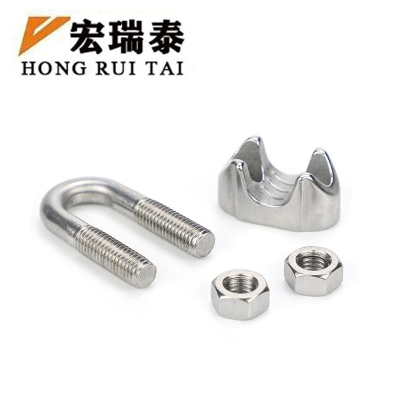 宏瑞泰 不锈钢钢丝绳卡头 4.8级 M4 个高清大图