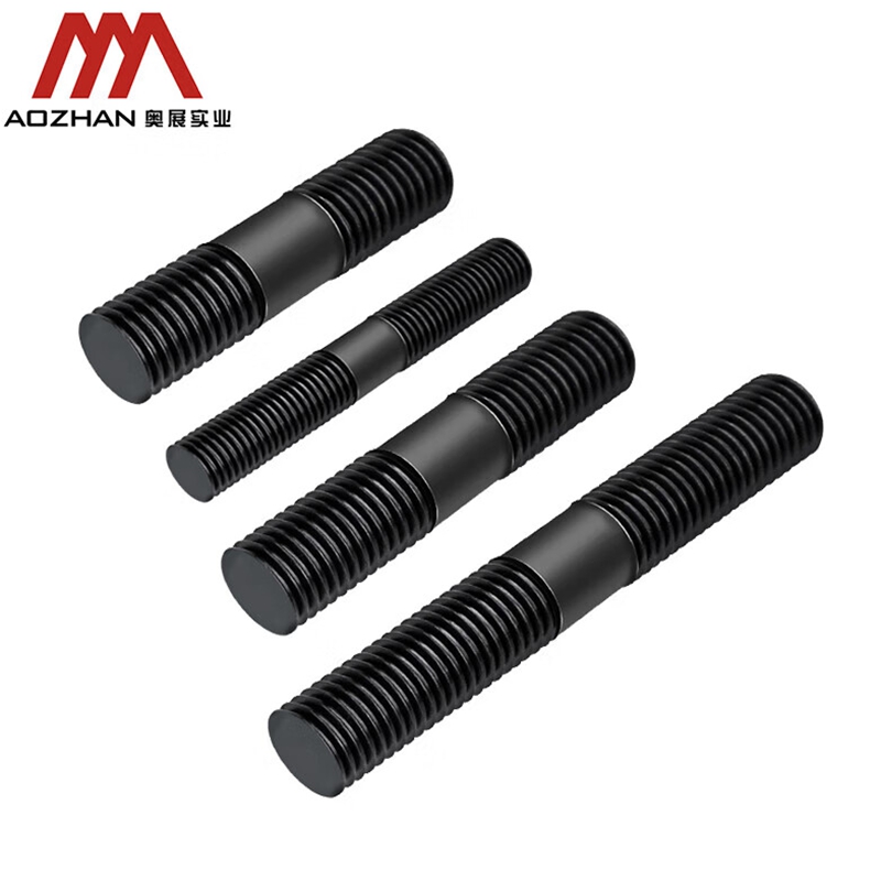 高强双头螺栓紧固件工具配件|20*140|GB901|奥展实业|10.9级 合金钢发黑/起订量1000/10.9|高清大图