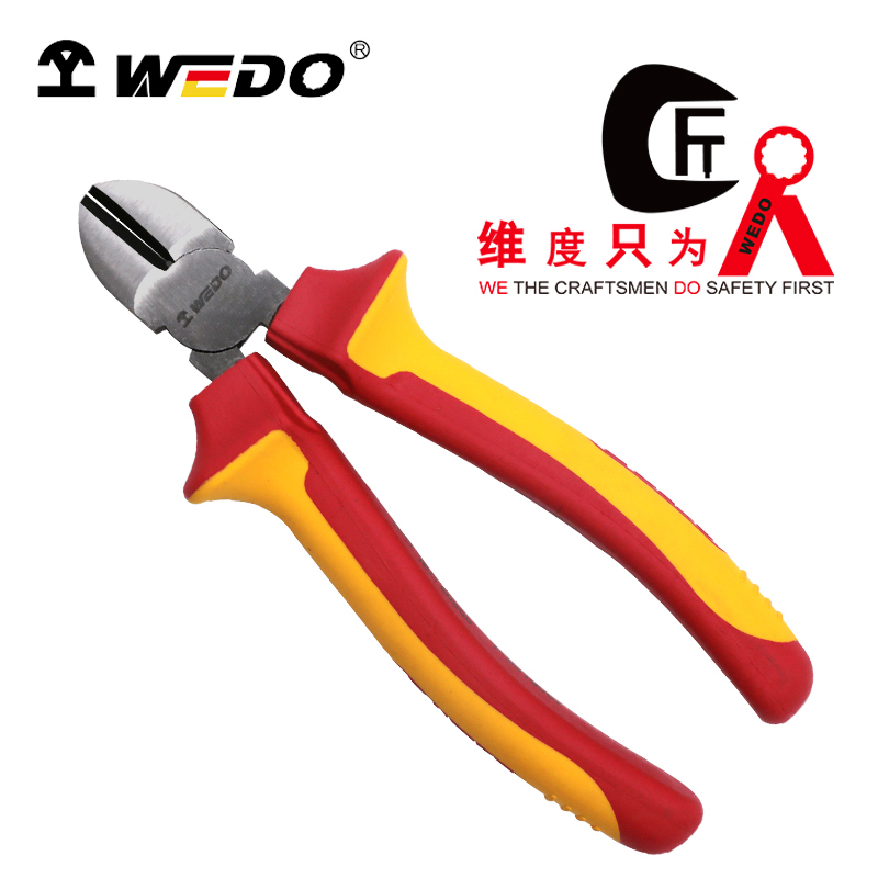 维度WEDO绝缘斜口钳电工斜口钳耐压斜口钳（德标工业级）6寸160mm IN503-06 /把高清大图