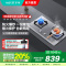 华帝(vatti) 燃气灶 单灶具 灶台双眼灶 燃气灶嵌入式灶 台嵌两用 4.8kW不锈钢天然气灶 i10064A