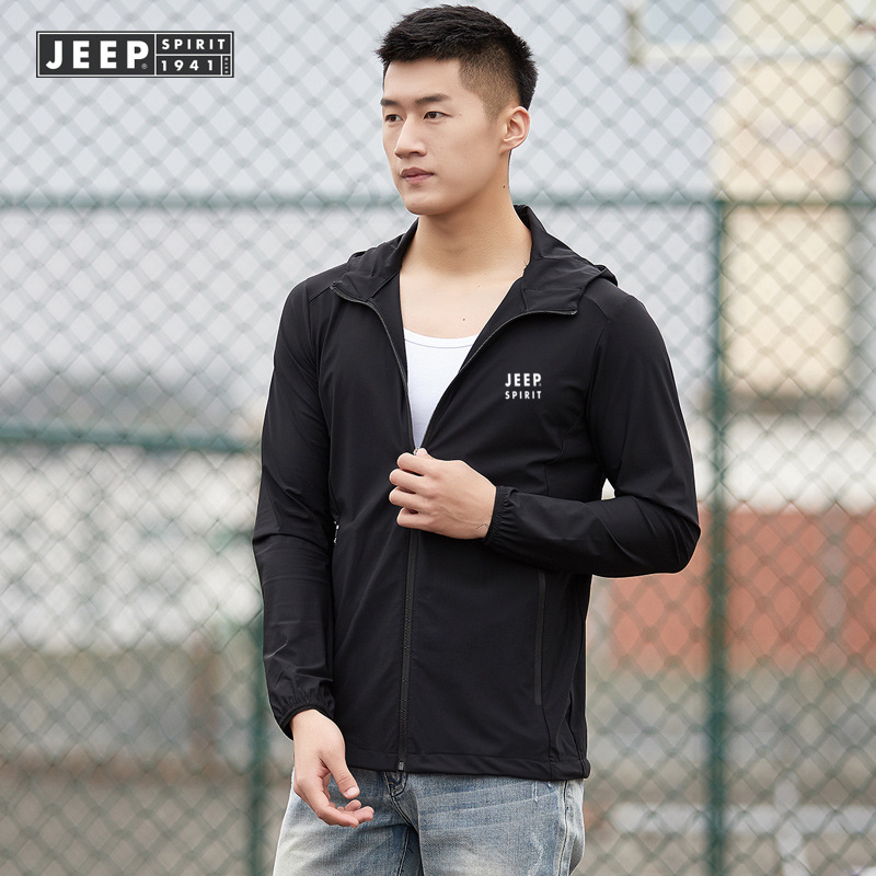 JEEP SPIRIT防晒衣男外套男夏季超薄透气防晒服男女款情侣装6643