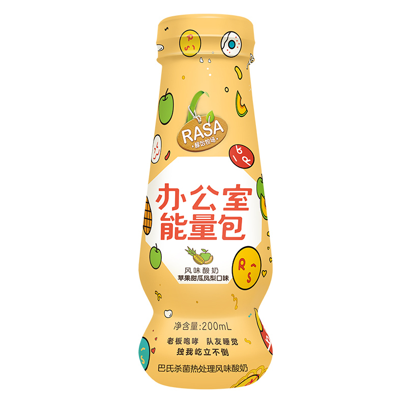 RASA醇饴牧场苹果凤梨甜瓜口味风味酸奶180ml*6