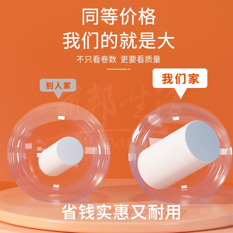 得力 卷筒式卫生纸 WJ3245-01 100×100mm 10卷/提(3层)