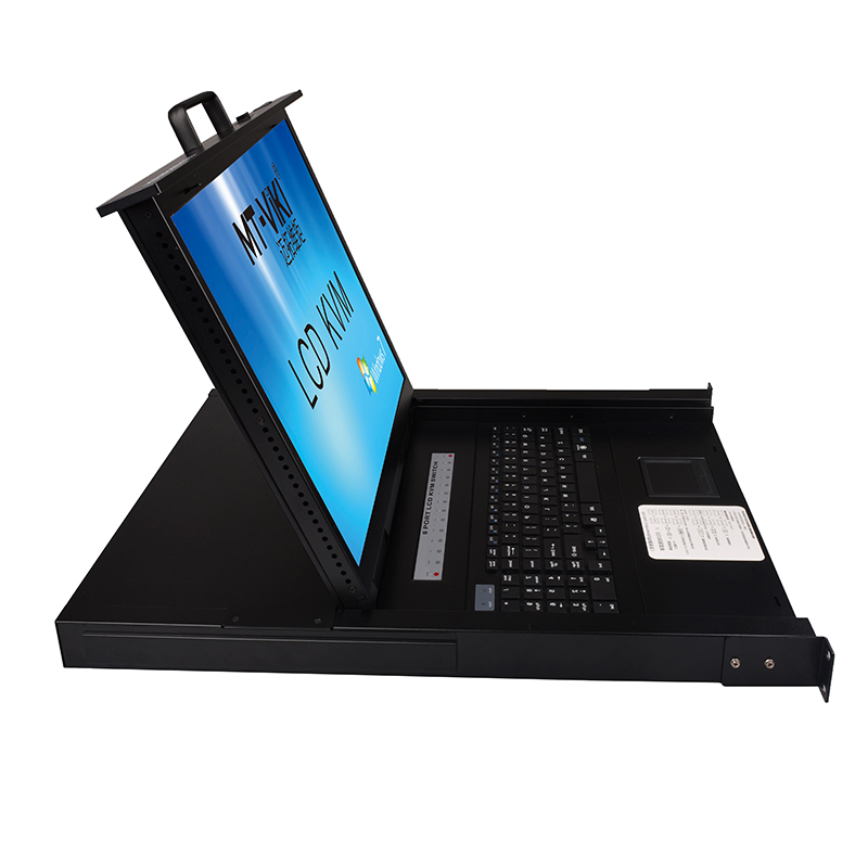 迈拓维矩(MT-VIKI) MT-1908UL-IP 远程ip kvm切换器8口lcd19英寸机架式多电脑切换器 黑色