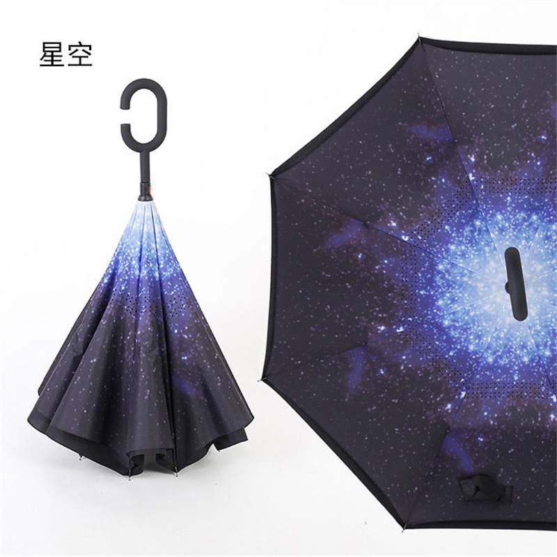 迈古 Mg 手动款星空 车载雨伞遮阳伞汽车长柄自动反向伞双层免持折叠直柄男女双人伞报价 参数 图片 视频 怎么样 问答 苏宁易购