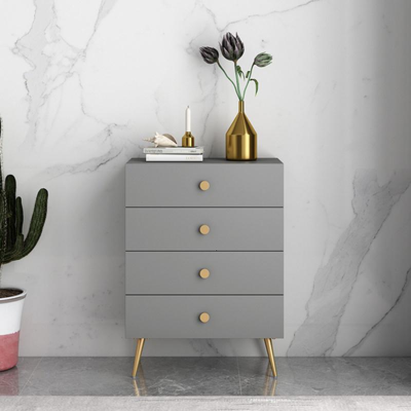 北欧斗柜简约现代小户型客厅储物柜靠墙收纳柜卧室多功能抽屉柜子 四斗柜配送加安装组装