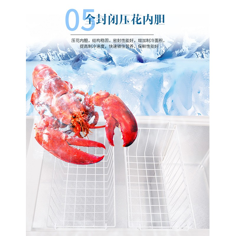 新飞商用大冷柜BC/BD-539KPC 539升顶开门变频直冷2级能效省电家电高清大图