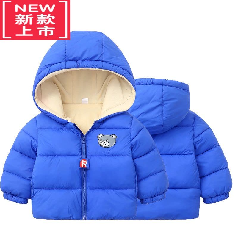 可莉允[加绒加厚]中小儿童羽绒棉服男女童棉衣袄0-6岁1婴幼儿宝宝外套图片
