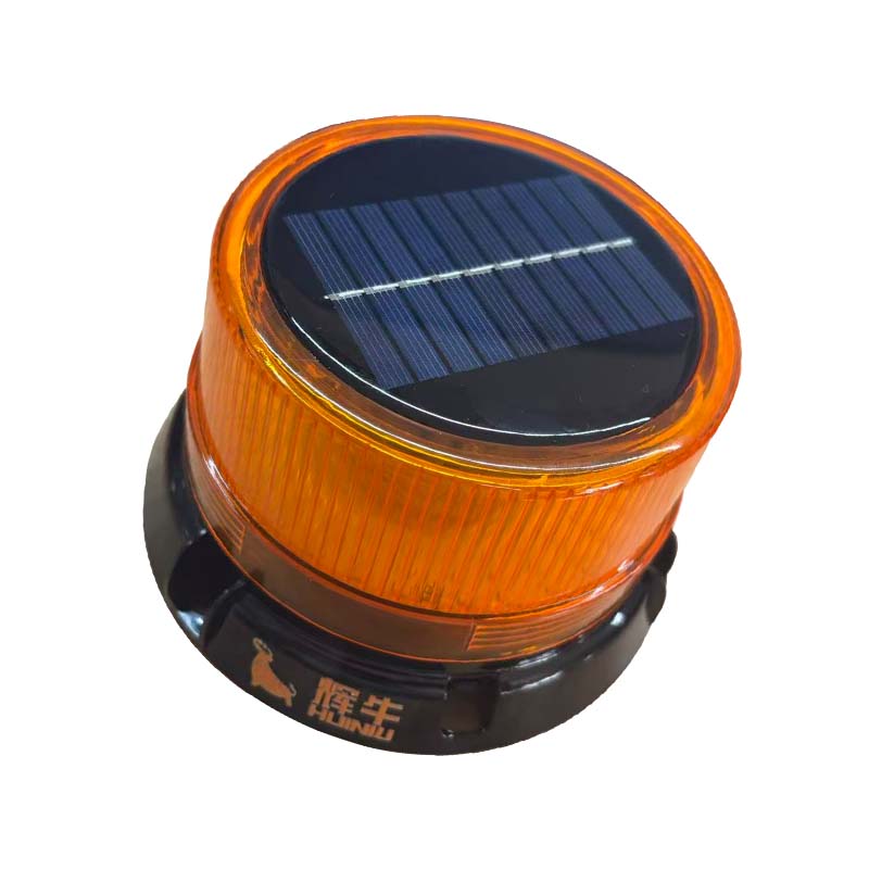 辉牛 太阳能旋转爆闪灯 HN-黄色 个高清大图