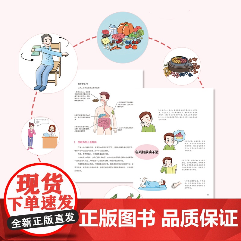 糖尿病24小时高效管理 糖尿病怎么办 糖尿病食谱 营养学书籍 吃出自愈力 糖尿病书籍中国膳食指南营养师书籍血糖控制 正高清大图