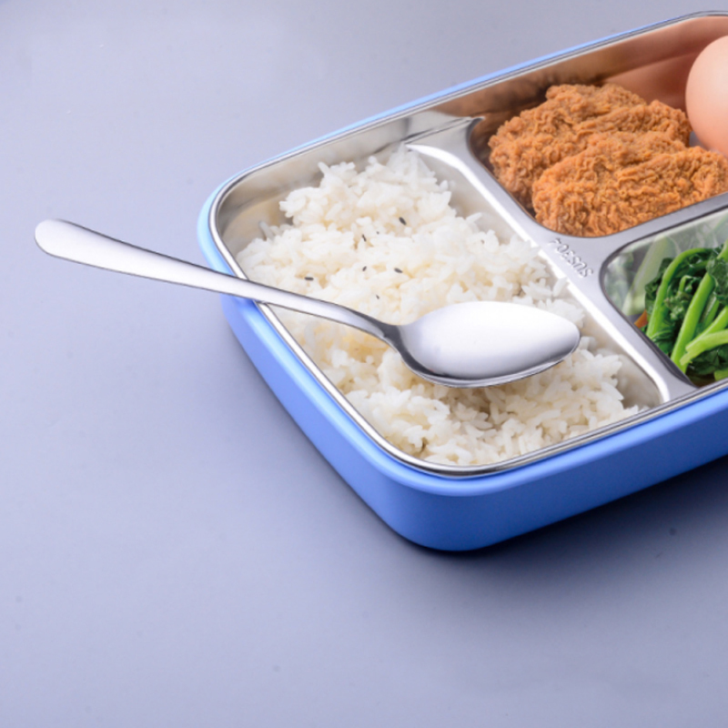 不锈钢勺子创意甜品 圆勺汤匙 不锈钢餐具 10把装