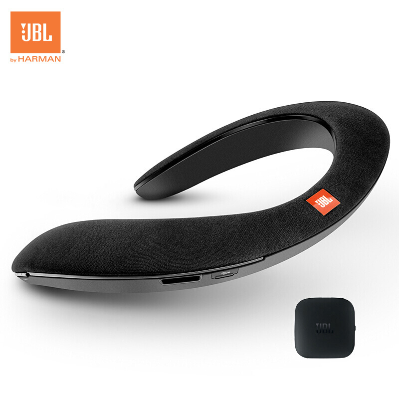 JBL Soundgear Bta 可穿戴式无线音箱 便携式蓝牙音响 低音炮 BTA版 黑色