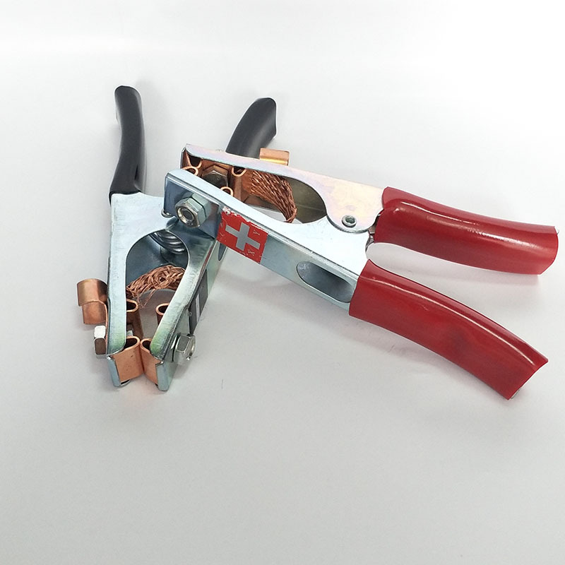 火连接线夹子充电器卡鳄鱼夹加厚纯铜加厚加导电铜条正负一对平电瓶线