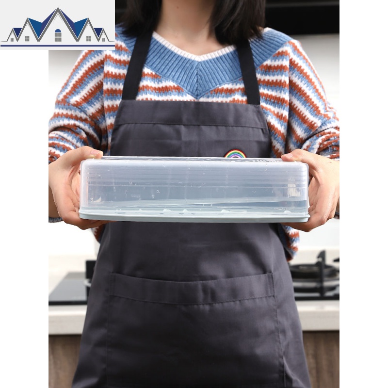 冰箱塑料带盖日式面条收纳盒食物保鲜盒 厨房餐具杂粮挂面密封盒 三维工匠高清大图