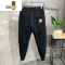 YANXU男士弹力束脚休闲裤潮流新款时尚百搭松紧腰男运动小脚裤卫裤