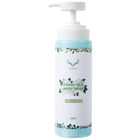 IKASYU/日本鹿秀因子 白茶身体乳沐浴露护肤套装280ml*2 玻尿酸保湿补水香体持久留香