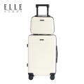 ELLE HOMME EH2007A201222 时尚简约亲子拉杆箱 20寸+12寸象牙白