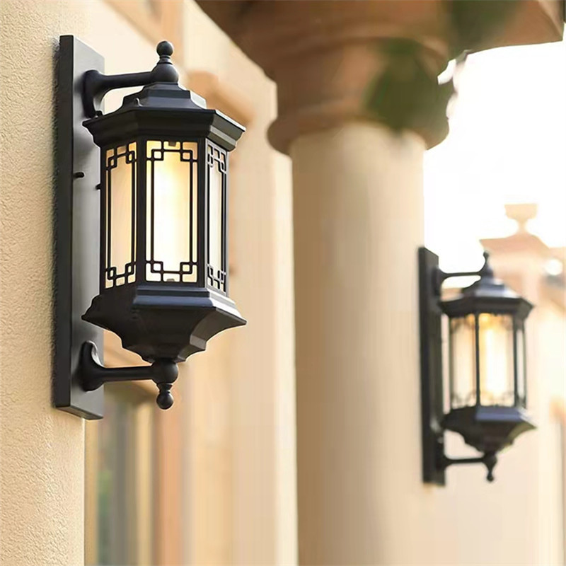 克罗斯塔壁灯新中式户外防水别墅门口阳台走廊庭院花园创意室外防水墙