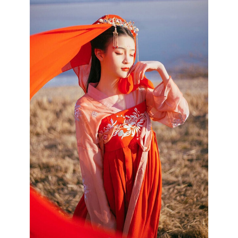 迪鲁奥diluao元朝改良华服开幕雪姬抖音女小龙女路招摇古装简约