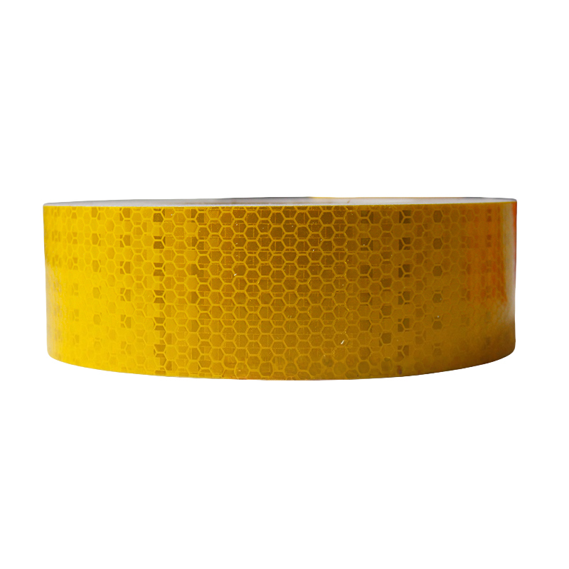 途务 反光警示胶带 黄色晶格5cm*25m 卷高清大图