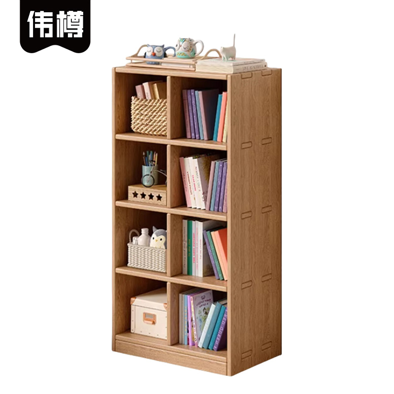 伟樽书架储物架60*30*122cm4层8格组高清大图