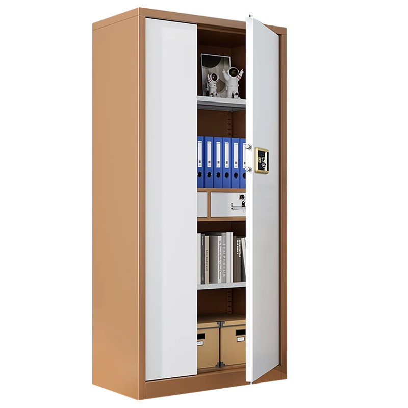 芙瑞塔文件保密柜 通体咖白台高清大图