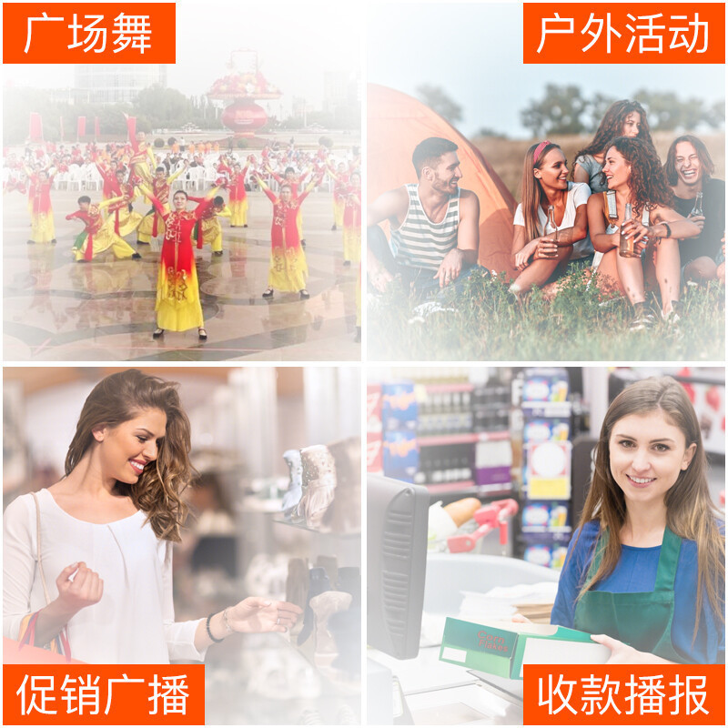 纽曼蓝牙音箱K11 单咪版+16G U盘 炫彩灯蓝牙音箱音响大音量户外广场舞音响手提便携小型音响家用收款语音播报器扩音器