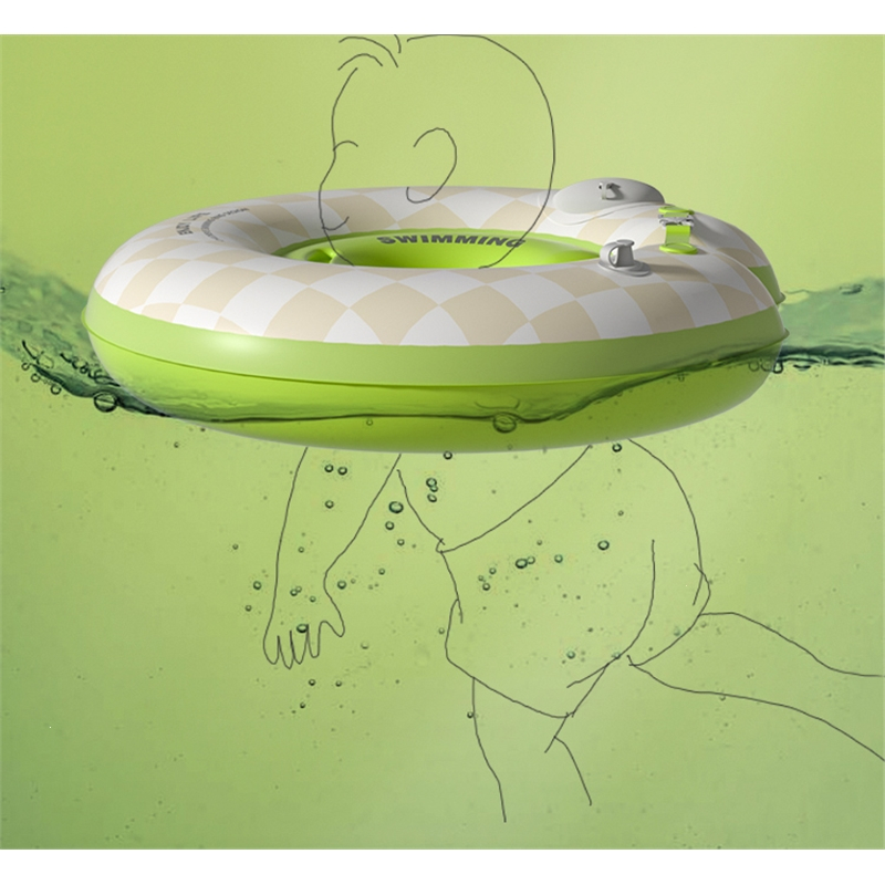 婴儿游泳圈宝宝脖圈新生儿颈圈闪电客0一6月幼儿洗澡泳圈0岁项圈小月