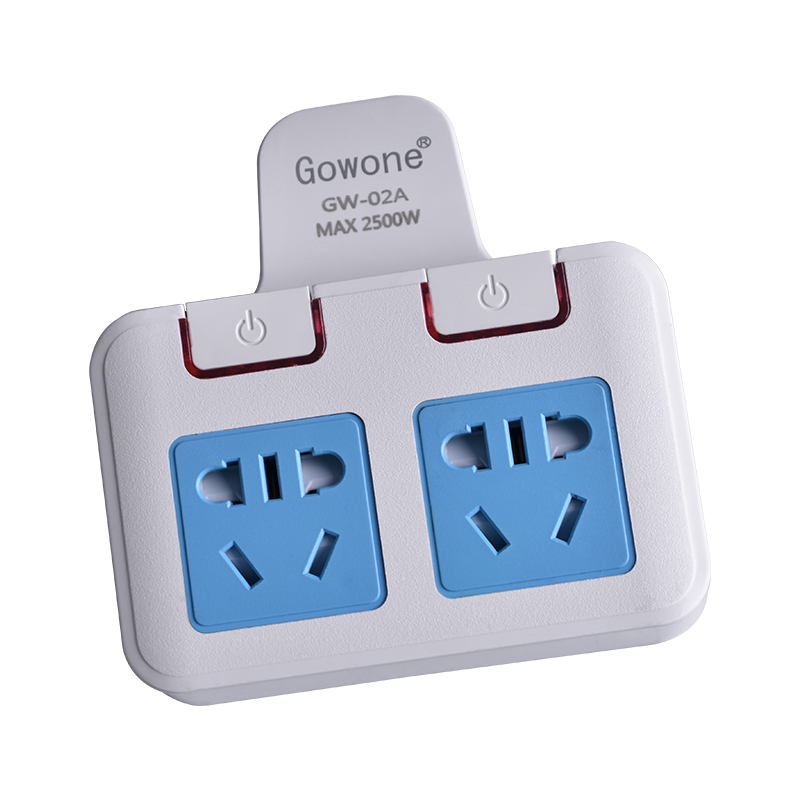 购旺（Gowone）转换插头一转二转换插座/拓展转换器/ 电源扩展排插分控开关接线板GW-ZF2