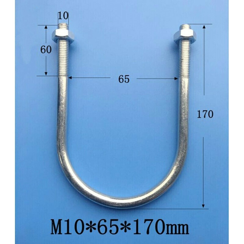 国标镀锌加长u型卡管固定卡u型抱箍u型螺栓加长u型螺丝管卡50以上