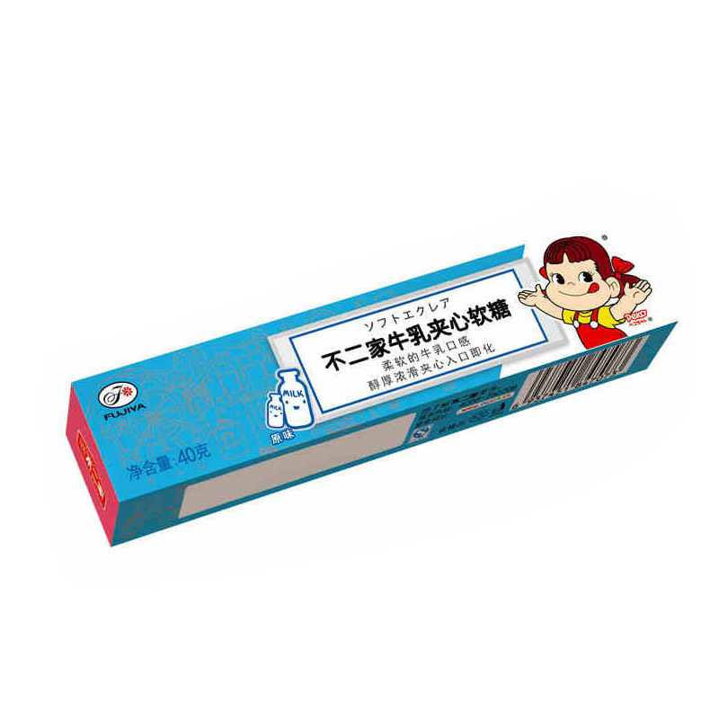 不二家 牛乳夹心软糖(原味)条形装40g