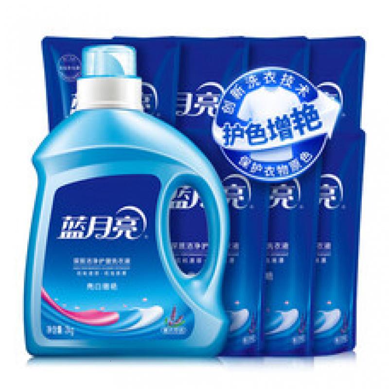 蓝月亮 洗衣液亮白增艳洗衣液 机洗手洗均可用 11斤:2kg瓶+500g袋*7