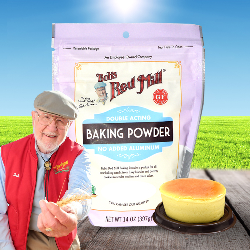 美国Baking Powder鲍勃红磨坊无铝泡打粉蛋糕发酵烘焙膨松剂397g