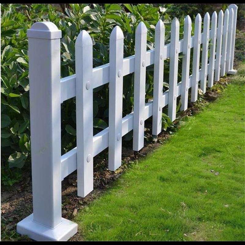 塑钢pvc围栏护栏花园草坪塑料栅栏小区绿化用围墙栏杆