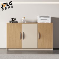 金菲罗格办公柜办公室专用茶水柜储物矮柜打印机放置柜 三门茶水柜