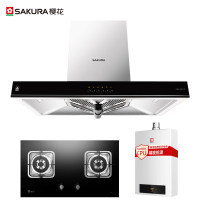 樱花(Sakura)欧式抽油烟机燃气灶热水器烟灶热三件套烟灶套餐CXW-180-116+A37+JSQ24-D新