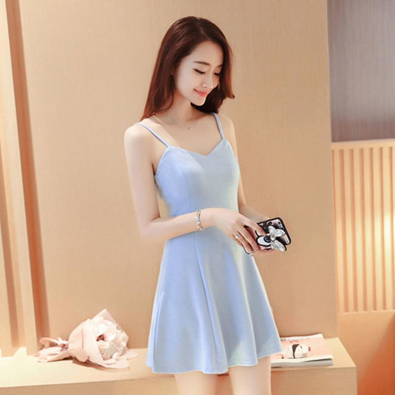 小吊带裙夏性感外穿连衣裙女装小个子内搭衣服女夜店显瘦短裙子