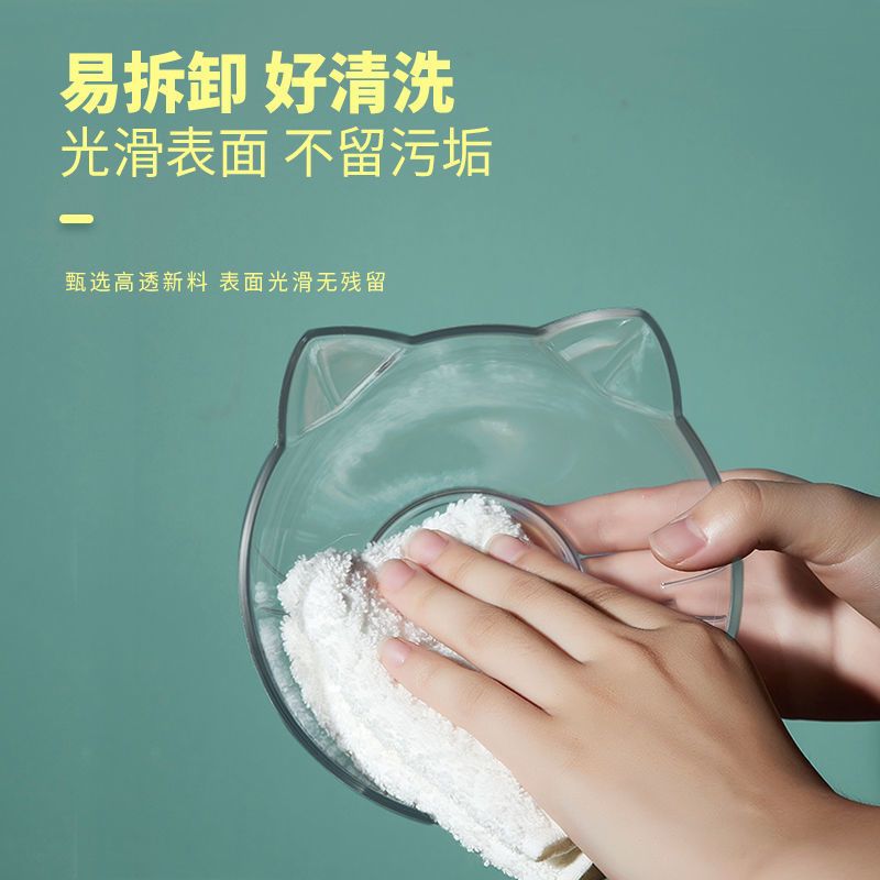 [高透pc]护颈单碗[优惠] 猫碗双碗保护颈椎猫食盆狗宠物猫粮碗食碗猫咪碗宠物狗狗猫咪用品