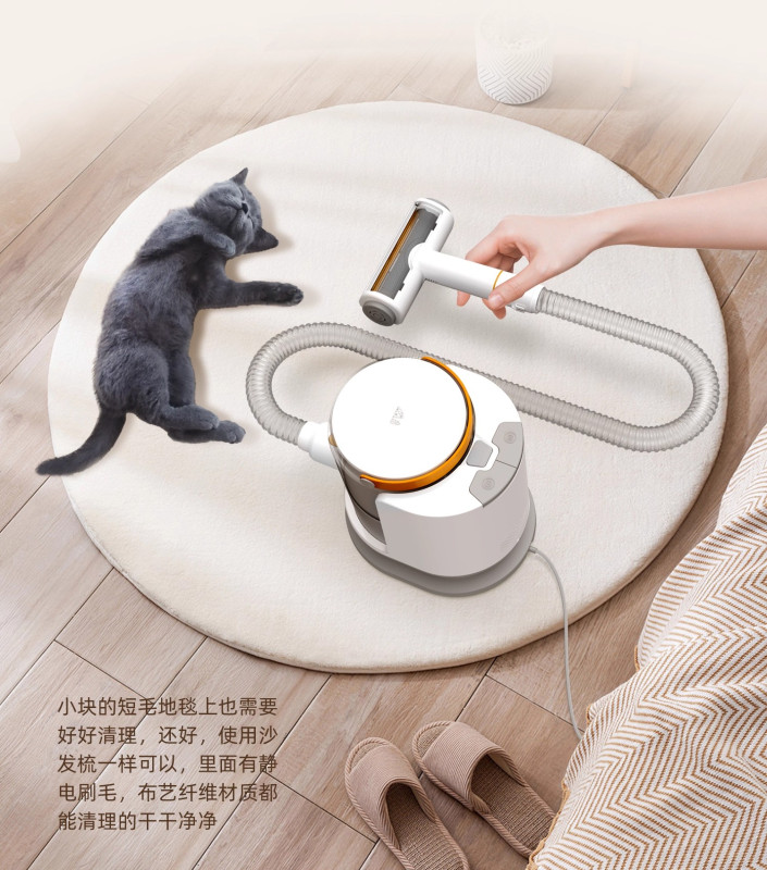 小狗S10宠物吸尘器猫毛狗毛家用清洁按摩推剪修毛低噪音理毛吸毛高清大图