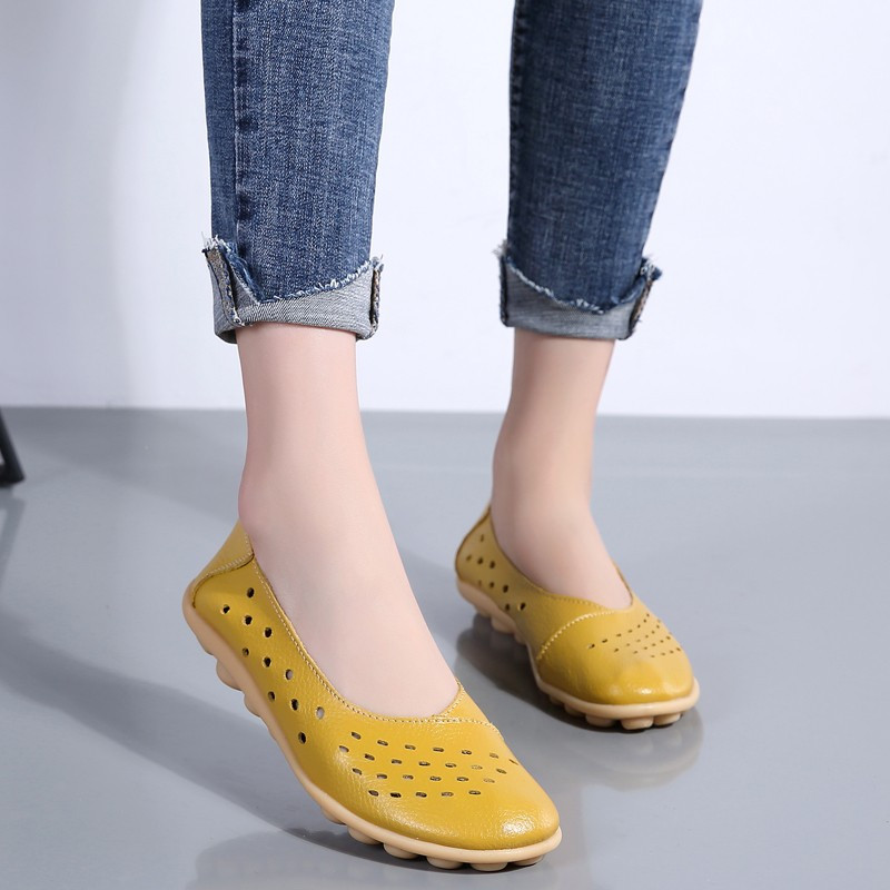透气妈妈款跳舞鞋洞洞鞋牛筋底女凉鞋中年妇女鞋老太太鞋母亲夏鞋视频