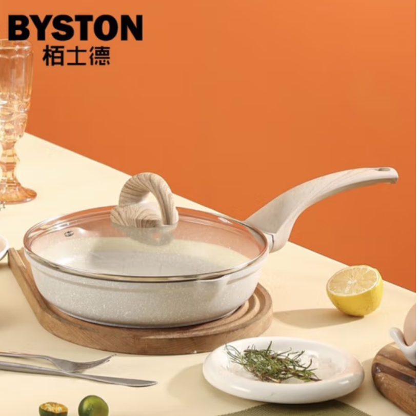 栢士德BYSTON克丽普不沾煎锅BST-1040